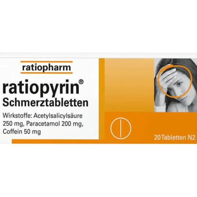 RATIOPYRIN Schmerztabletten 20 St