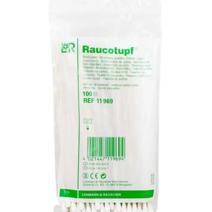 RAUCOTUPF Stieltupfer kleiner Wattekopf 100 St