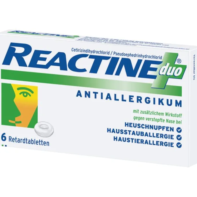 REACTINE duo Retardtabletten 6 St