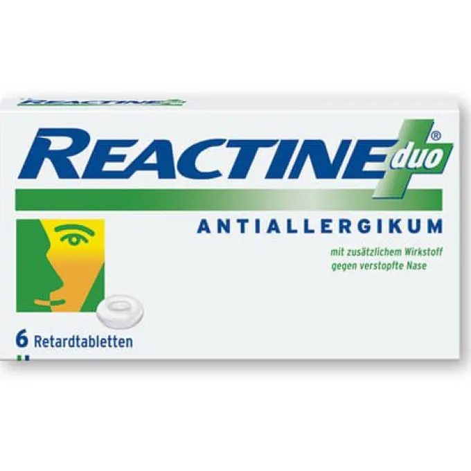 REACTINE duo Retardtabletten 6 St