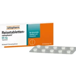 REISETABLETTEN-ratiopharm 20 St