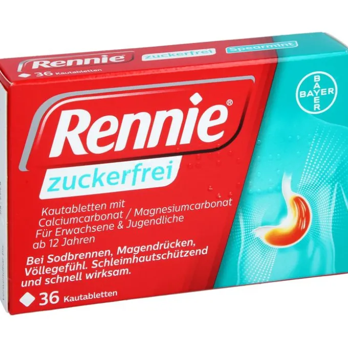 RENNIE zuckerfrei Kautabletten 36 St