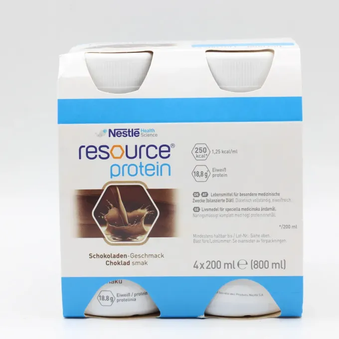 RESOURCE Protein Schokolade neue Rezeptur flüss. 6X4X200 ml