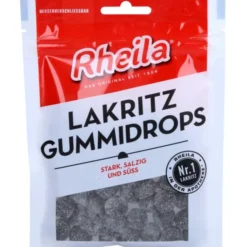 RHEILA Lakritz Gummidrops mit Zucker 90 g