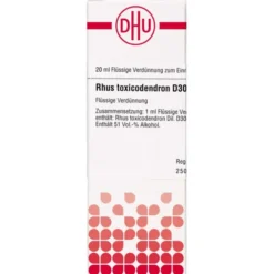 RHUS TOXICODENDRON D 30 Dilution 20 ml