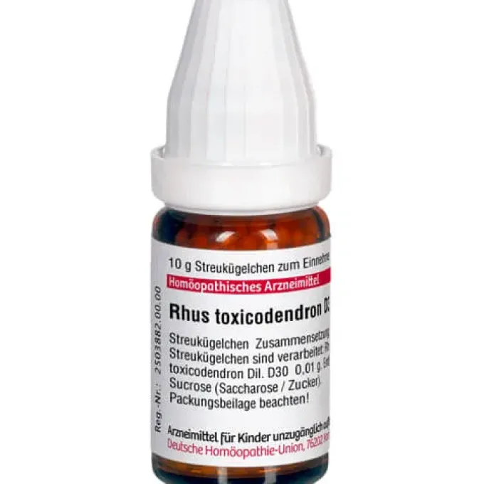 RHUS TOXICODENDRON D 30 Globuli 10 g