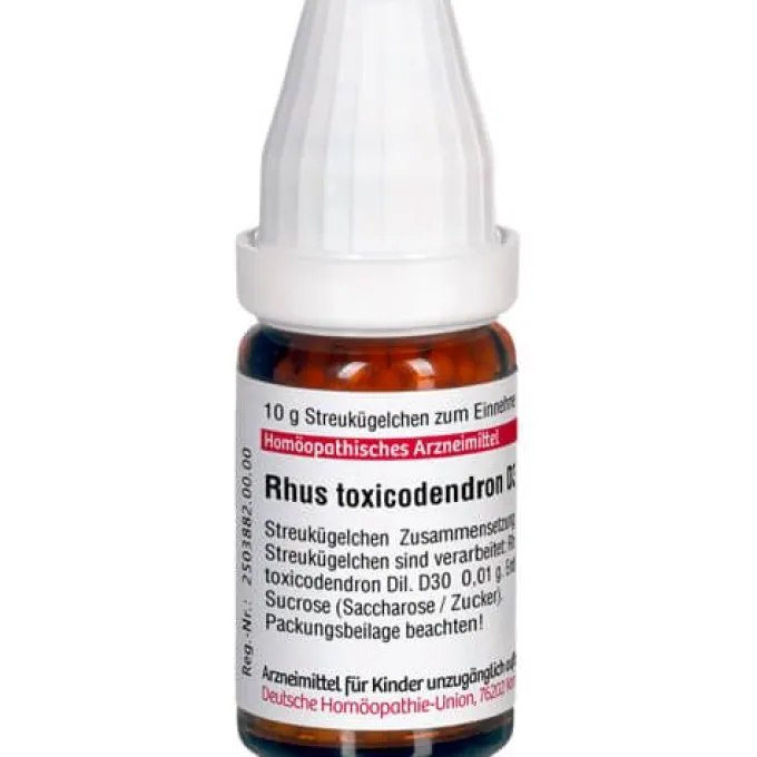 RHUS TOXICODENDRON D 30 Globuli 10 g