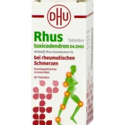 RHUS TOXICODENDRON D 6 Tabl.bei rheumat.Schmerzen 80 St