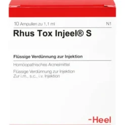RHUS TOX Injeel S Ampullen 10 St