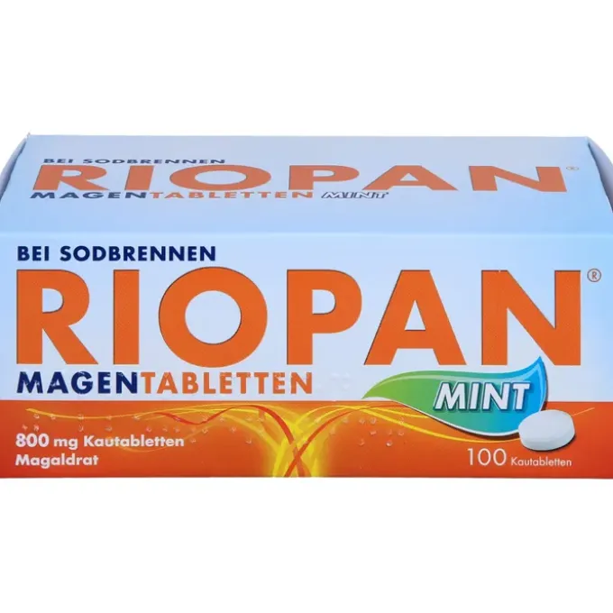 RIOPAN Magen Tabletten Mint 800 mg Kautabletten 100 St