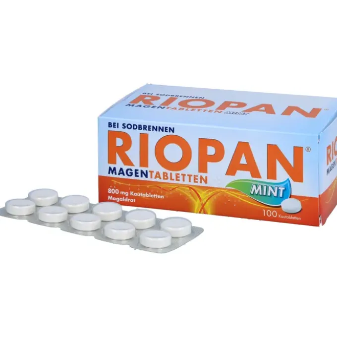 RIOPAN Magen Tabletten Mint 800 mg Kautabletten 100 St