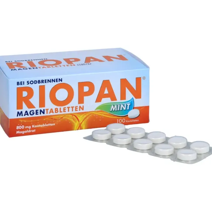RIOPAN Magen Tabletten Mint 800 mg Kautabletten 100 St