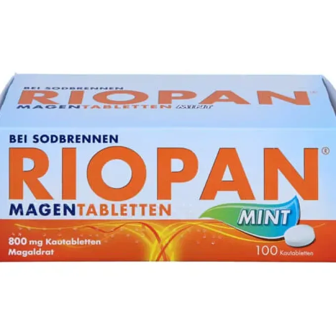 RIOPAN Magen Tabletten Mint 800 mg Kautabletten 100 St