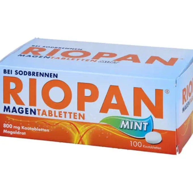 RIOPAN Magen Tabletten Mint 800 mg Kautabletten 100 St