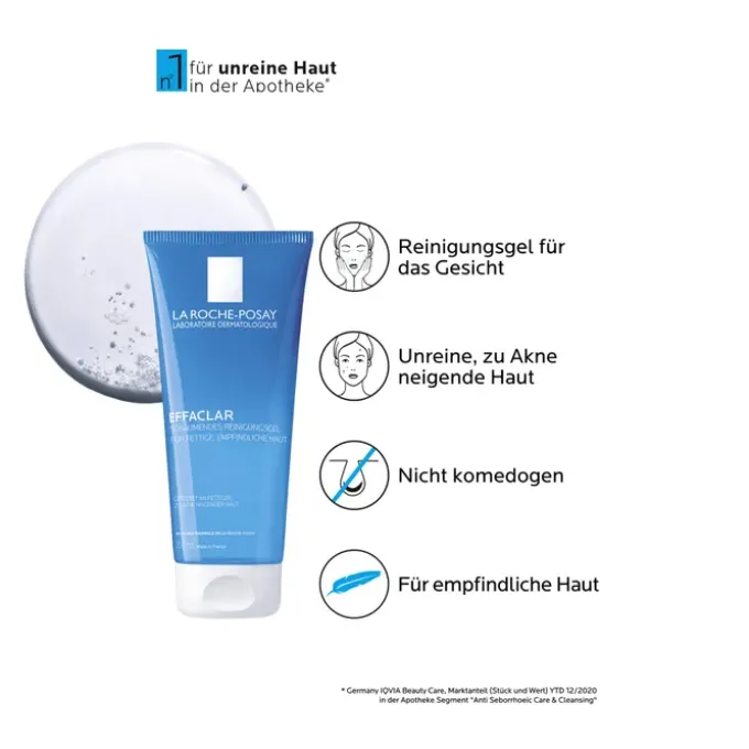 ROCHE-POSAY Effaclar schäumendes Reinigungsgel 200 ml