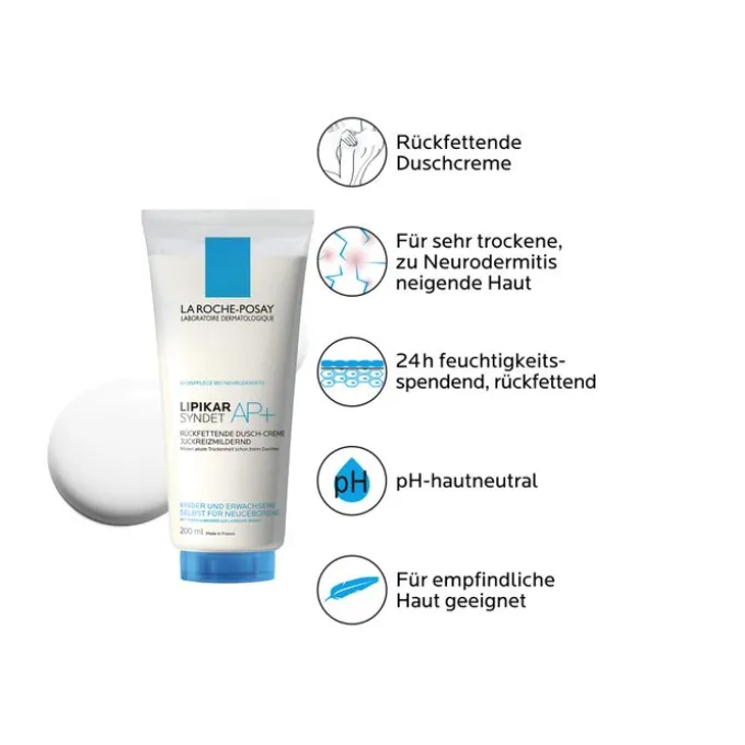 ROCHE-POSAY Lipikar Syndet AP+ Reinigungs-Cremegel 200 ml