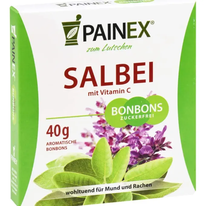 SALBEI BONBONS mit Vitamin C Painex 40 g