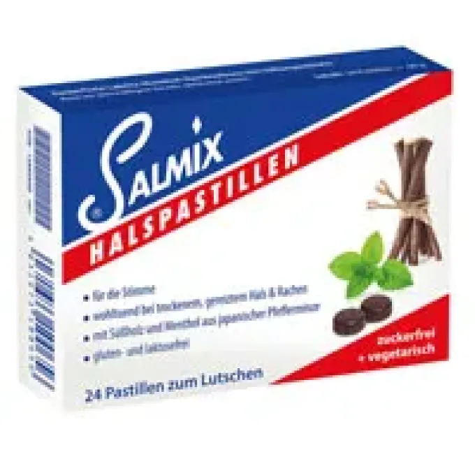 SALMIX Halspastillen zuckerfrei 24 Stück