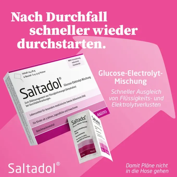 SALTADOL Elektrolyt Plv.z.Her.e.Lsg.z.Einnehmen 6 Stück