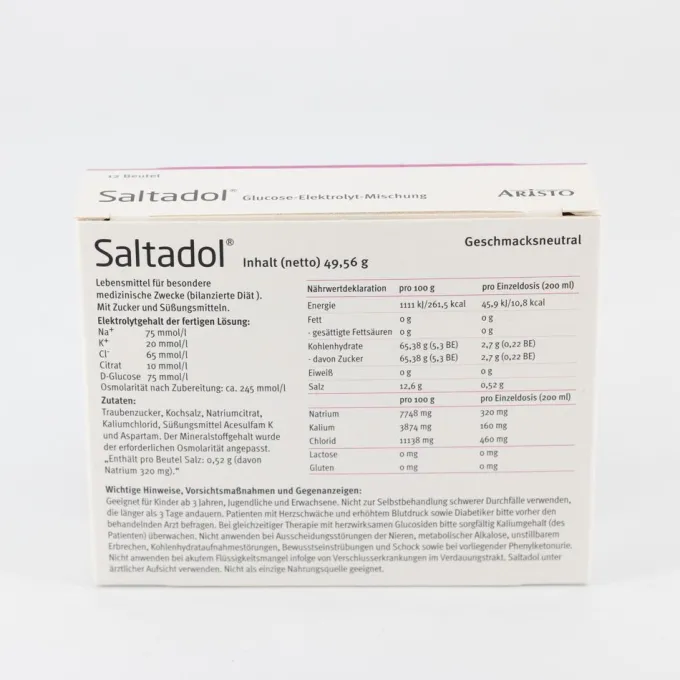 SALTADOL Elektrolyt Pulver zur Herstellung einer Lösung zum Einnehmen 12 Stück