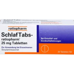 SCHLAF TABS-ratiopharm 25 mg Tabletten 20 St