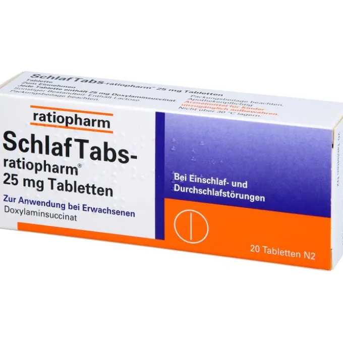 SCHLAF TABS-ratiopharm 25 mg Tabletten 20 St
