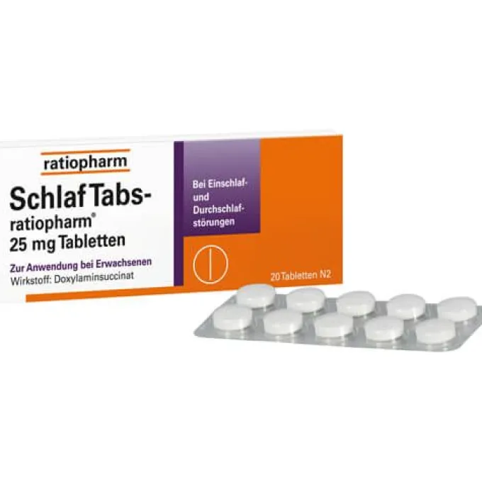 SCHLAF TABS-ratiopharm 25 mg Tabletten 20 St