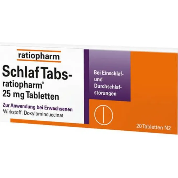 SCHLAF TABS-ratiopharm 25 mg Tabletten 20 St