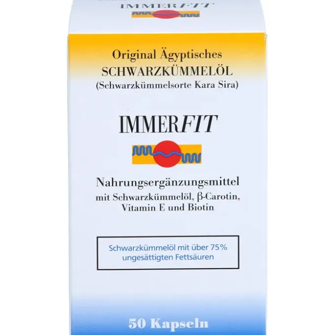 SCHWARZKÜMMELÖL Immerfit Kapseln 50 Stück