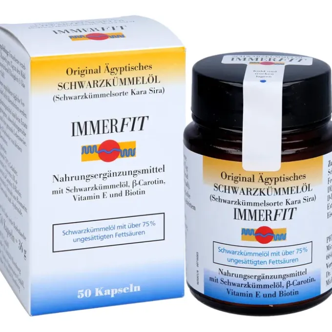 SCHWARZKÜMMELÖL Immerfit Kapseln 50 Stück