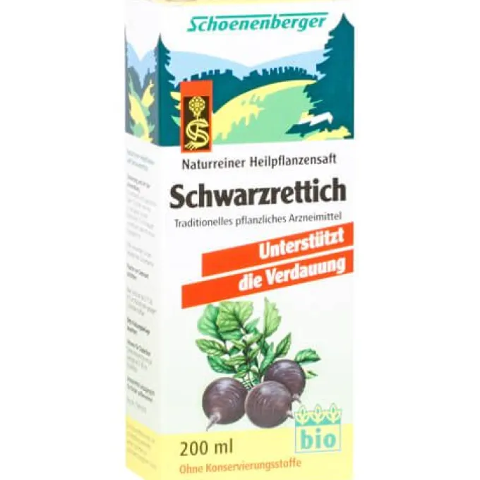 SCHWARZRETTICH Schoenenberger Heilpflanzensäfte 200 ml