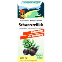 SCHWARZRETTICH Schoenenberger Heilpflanzensäfte 200 ml