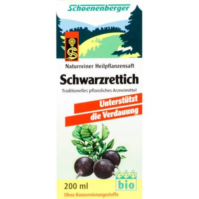 SCHWARZRETTICH Schoenenberger Heilpflanzensäfte 200 ml