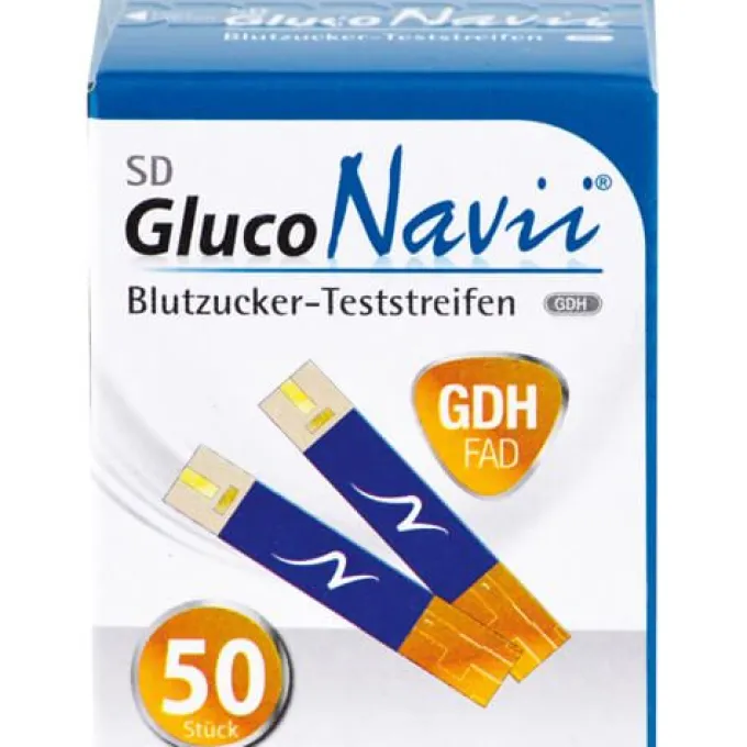 SD GlucoNavii GDH Blutzucker-Teststreifen 1X50 St