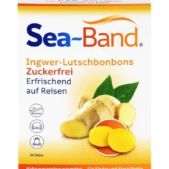 SEA-BAND Ingwer-Lutschbonbons zuckerfrei 24 Stück
