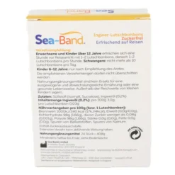 SEA-BAND Ingwer-Lutschbonbons zuckerfrei 24 Stück