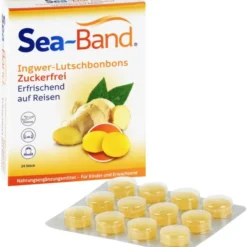 SEA-BAND Ingwer-Lutschbonbons zuckerfrei 24 Stück