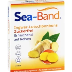 SEA-BAND Ingwer-Lutschbonbons zuckerfrei 24 Stück