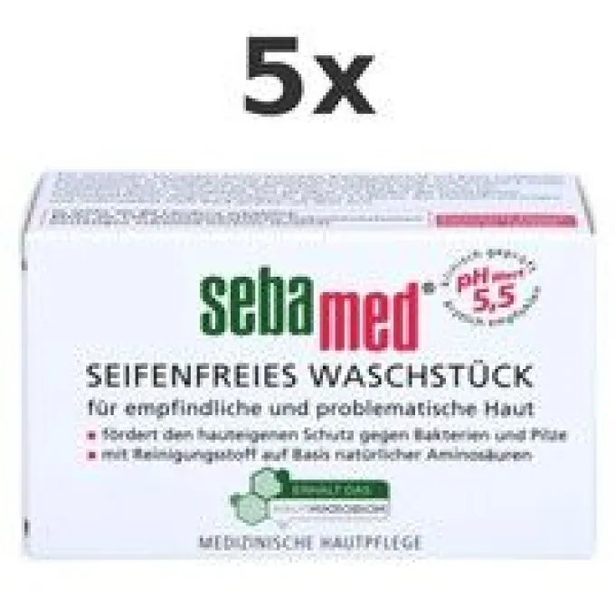 Sebamed Seifenfreies Waschstück 100 g 5x 100 g