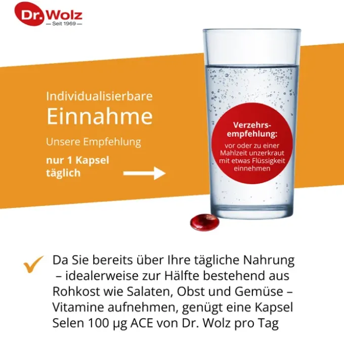 SELEN ACE 100 μg 180 Tage Kapseln 180 Stück