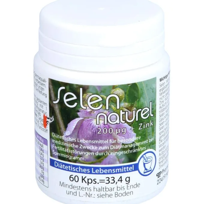 SELENNATUREL 200 μg+Zink Kapseln 60 Stück