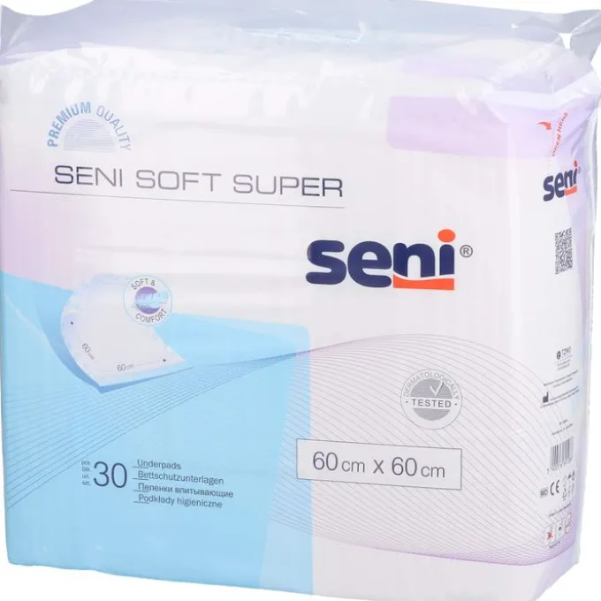 SENI Soft Super Bettschutzunterlage 60x60 cm 30 St