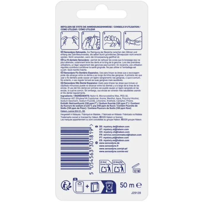 SENSODYNE Zahnseide extra sanft 50 m