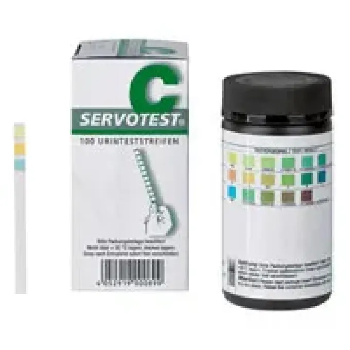 SERVOTEST C PH Glucose Protein Urinteststreifen 100 St