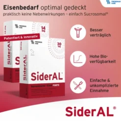 SiderAL® Eisen 14mg Cola bei erhöhtem Eisenbedarf 30 Stück
