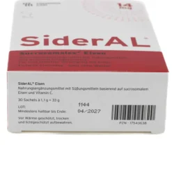 SiderAL® Eisen 14mg Cola bei erhöhtem Eisenbedarf 30 Stück