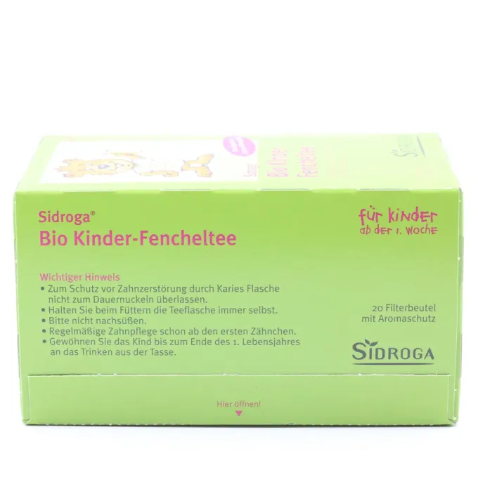 SIDROGA Bio Kinder-Fencheltee Filterbeutel 20 Stück