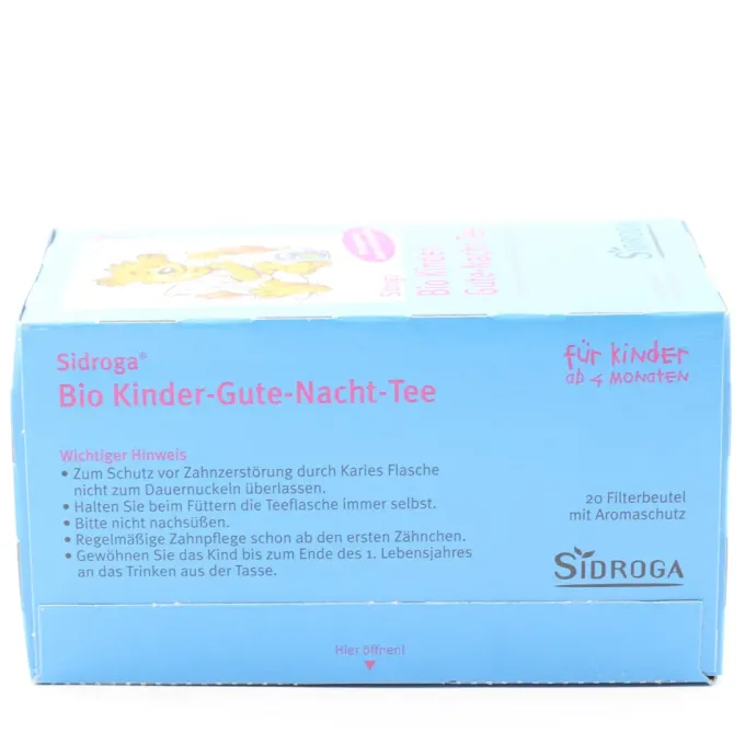 SIDROGA Bio Kinder-Gute-Nacht-Tee Filterbeutel 20 Stück