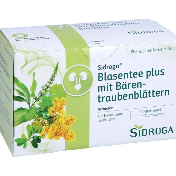 SIDROGA Blasentee plus mit Bärentraubenblättern 20X2,0 g