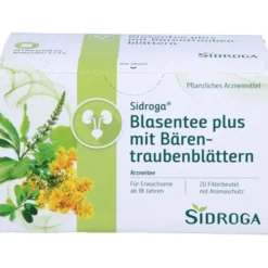 SIDROGA Blasentee plus mit Bärentraubenblättern 20X2,0 g